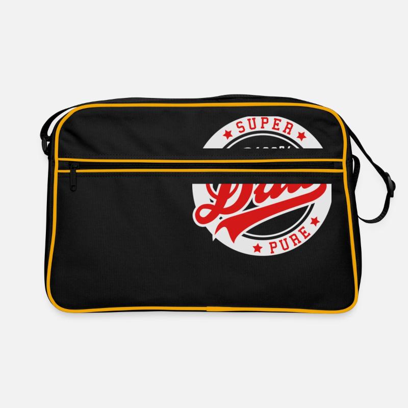 100 Prozent PURE SUPER DAD Retro Tasche