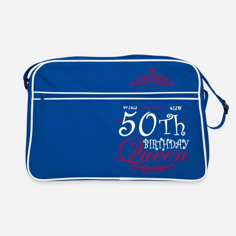 Feiern mit der 50. Geburtstagskönigin Retro Tasche