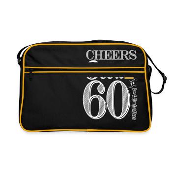 60th birthday Cheers and Beers To 60 Years 1959 - Retro Bag - black/gold - Front