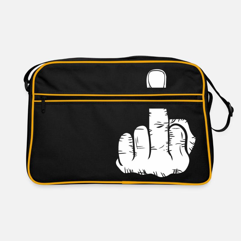 Mittelfinger! Geschenk Retro Tasche