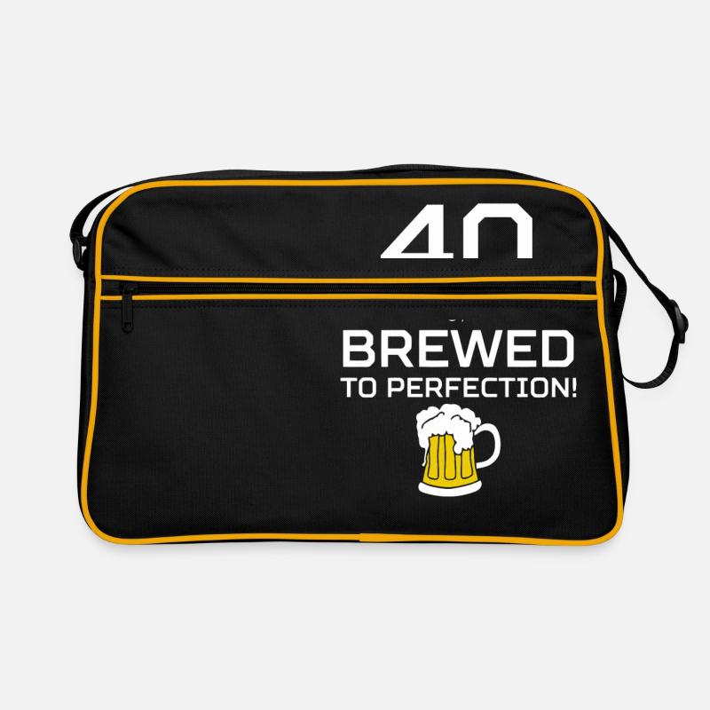 40. Geburtstag 40 perfekt gebraut Retro Tasche