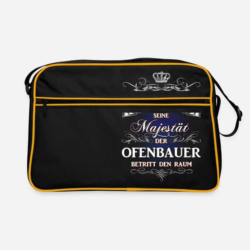 Männer-T-Shirt Beruf Ofenbauer Retro Tasche