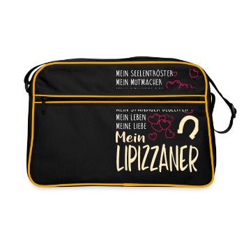 LIPIZZANER - mein - Retro Tasche - Schwarz/Gold - Vorne