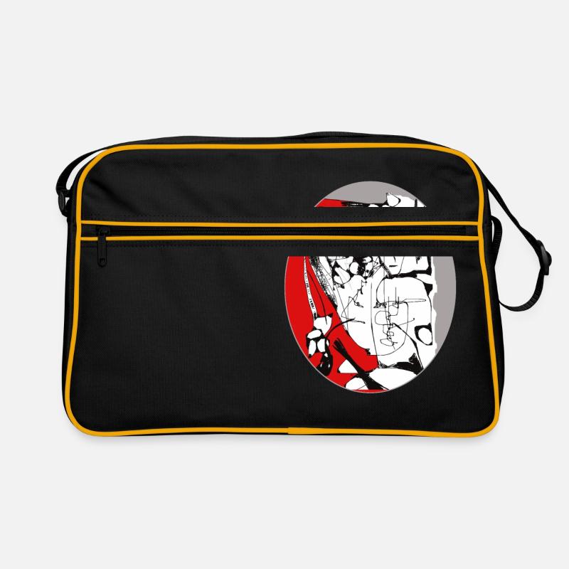 Freiheit der Interpretation 4 - Retro Tasche - Schwarz/Gold