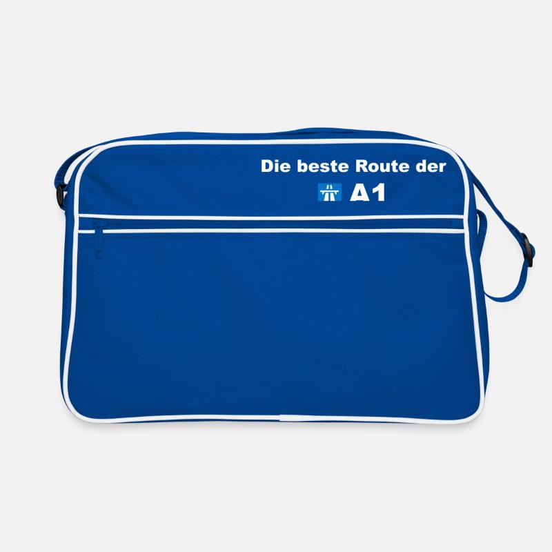 Die beste Route der A1 Bremen Hamburg Geschenk Retro Tasche