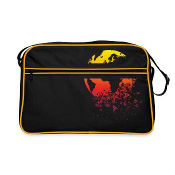 World dissolves - Retro Bag - black/gold - Front