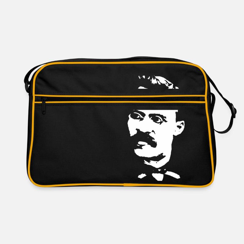 Friedrich Nietzsche - Retro Bag - black/gold