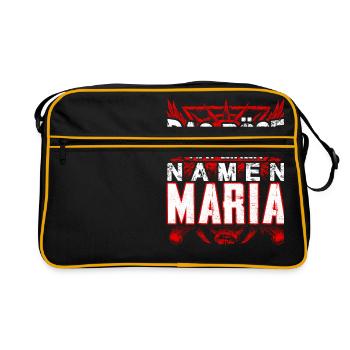 MARIA - böse - Retro Tasche - Schwarz/Gold - Vorne