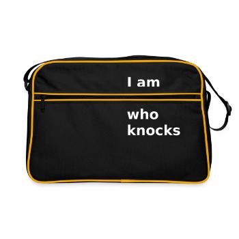 I am the one who knocks walter white - Retro Bag - black/gold - Front
