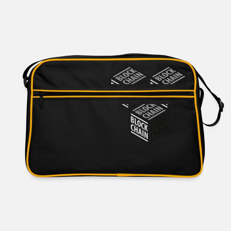 BLOCKCHAIN 3D 01 Retro Tasche