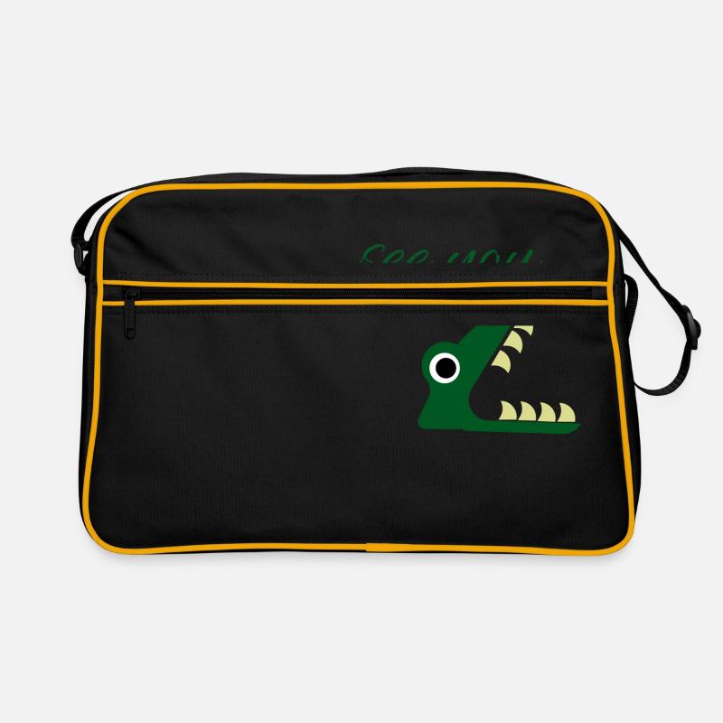 See you later.. - Retro Tasche - Schwarz/Gold