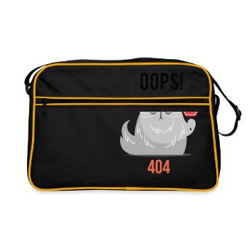 Grumpy Cat 404 - Retro Bag - black/gold - Front