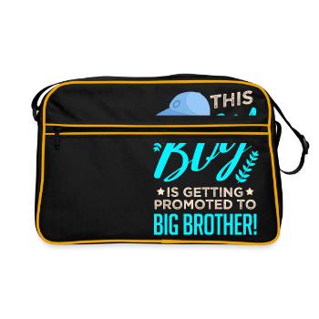 Ce garçon est promu à Big Brother - Sac Retro - noir/or - Devant