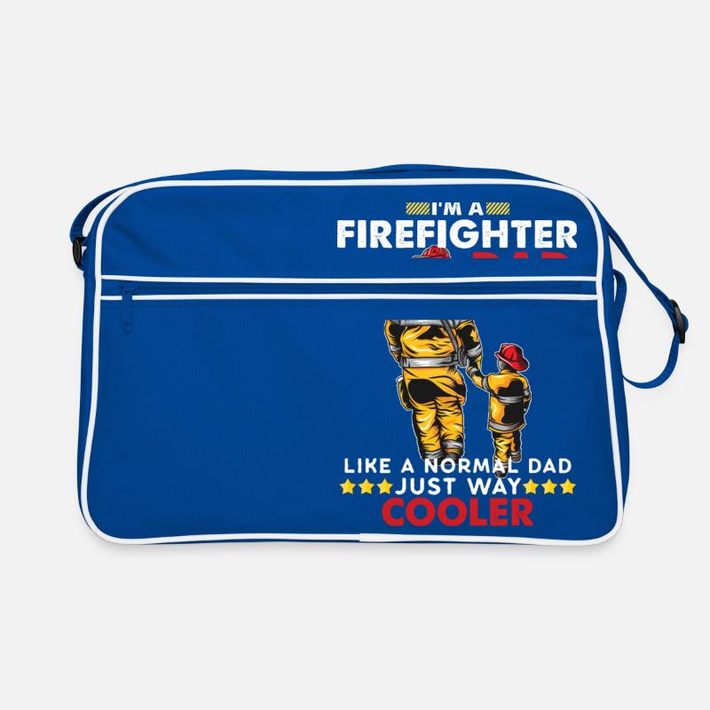 Firefighter dad fireman firefighter gift dad Retro Bag
