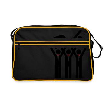 Une Partie Stag - Sac Retro - noir/or - Devant