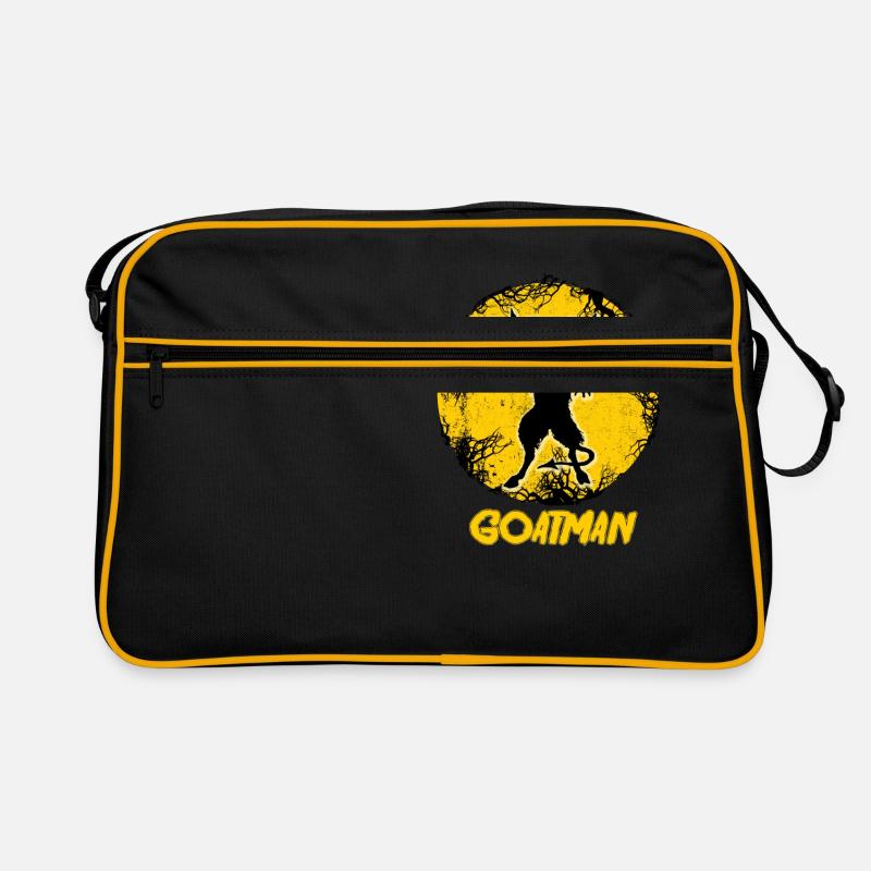 Goatman Sheepsquatch Kryptid Tier Monster Geschenk Retro Tasche