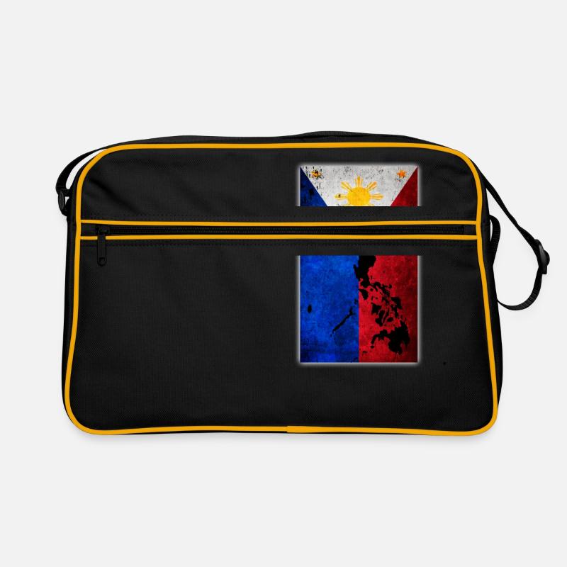 Philippine Flag Map Pilipinas Tagalog Filipino Retro Bag