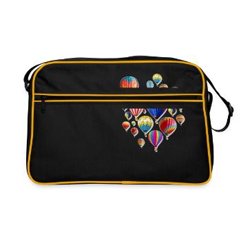 Ballons à air chaud Oxygen Rubber Events Party Gift - Sac Retro - noir/or - Devant