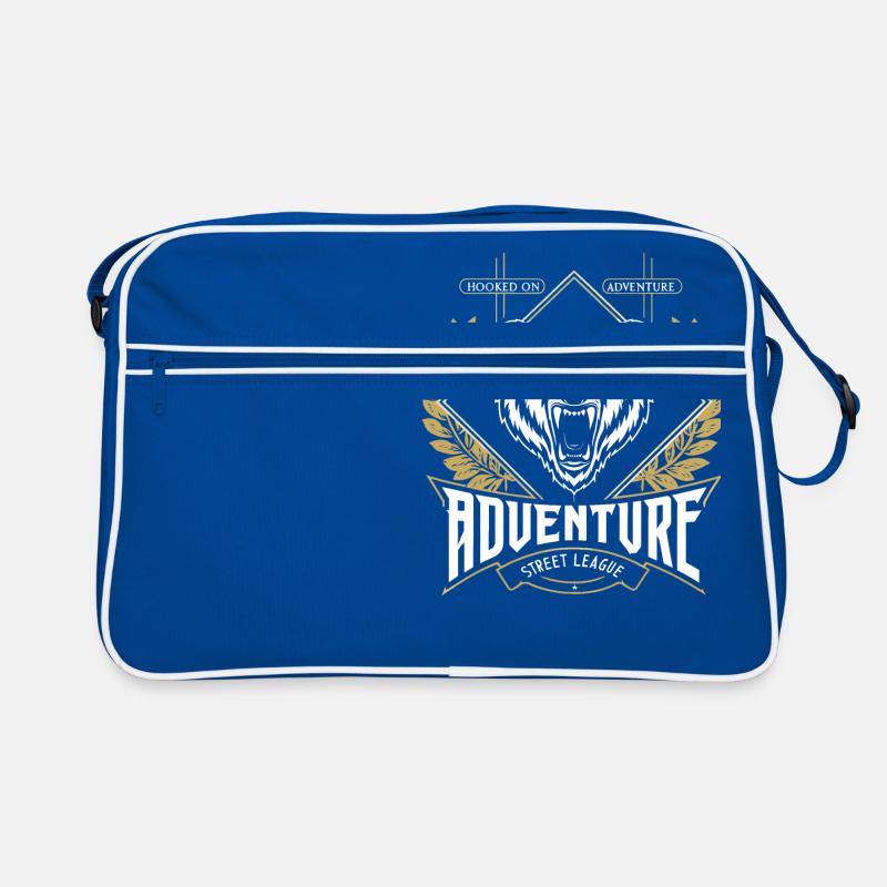 Hooked on Adventure Bear Emblem Retro Bag