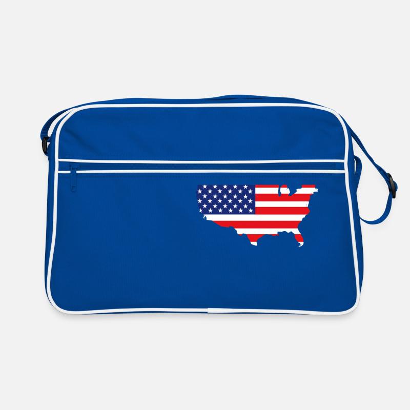 USA Map Retro Tasche