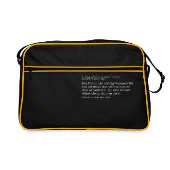 Tiler definition - Retro Bag - black/gold - Front