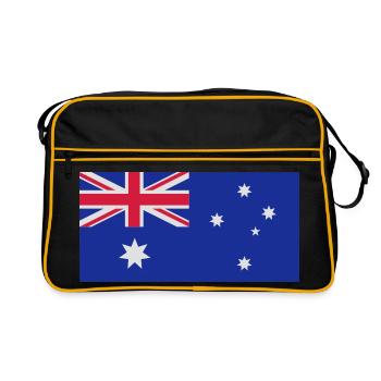 Australian flag - Retro Bag - black/gold - Front