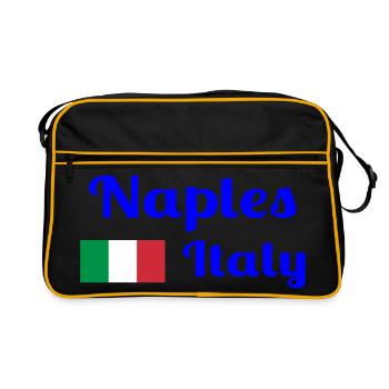 Naples Italia - Stylish prints - Retro Bag - black/gold - Front