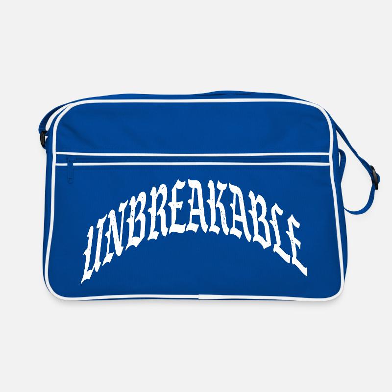 unbreakable unstoppable indomitable gym illegal Retro Bag