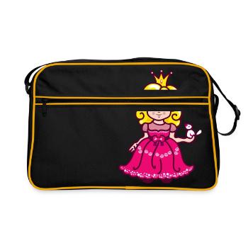 Princess - Retro Bag - black/gold - Front