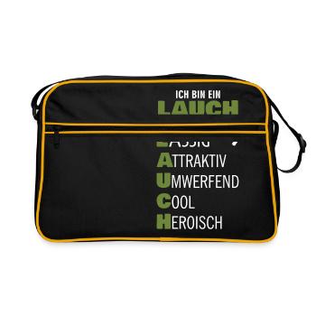 leek - Retro Bag - black/gold - Front