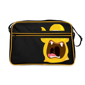 Monstaa Originaals Monster # 13 - Sac Retro - noir/or - Devant