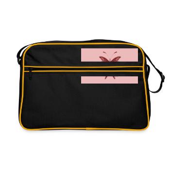 Pink Butterfly for Boys with Style - Retro Bag - black/gold - Front