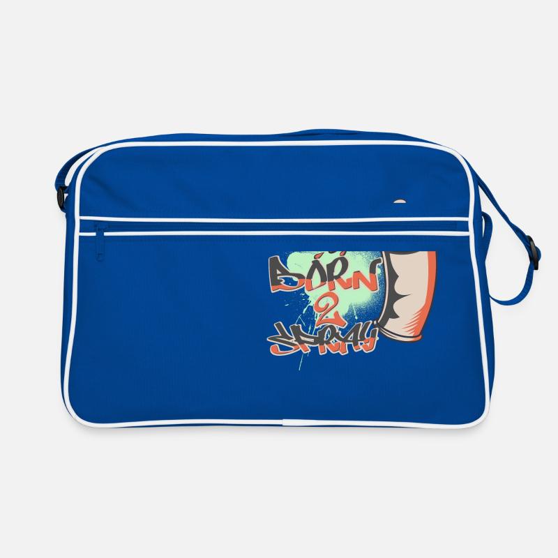 Born To Spray Graffiti Style Design Retro Bag