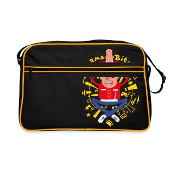 Meditating punk - Retro Bag - black/gold - Front