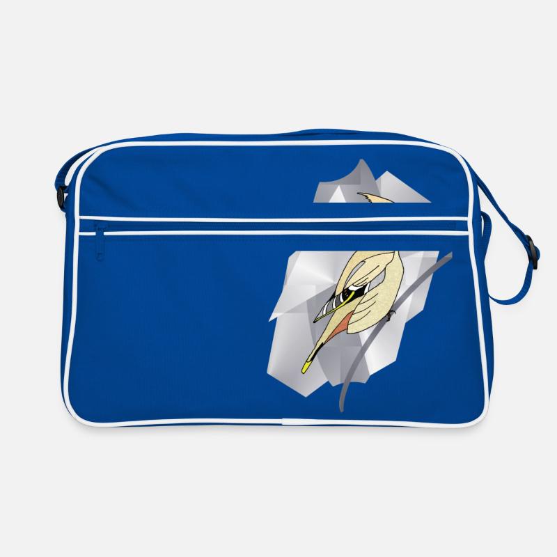 Der Vogel des Waxwing Retro Tasche