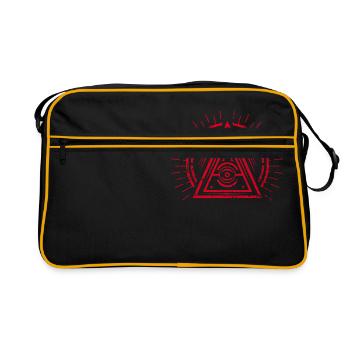 Illuminati - All Seeing Eye - Satan / Black Symbol - Sac Retro - noir/or - Devant