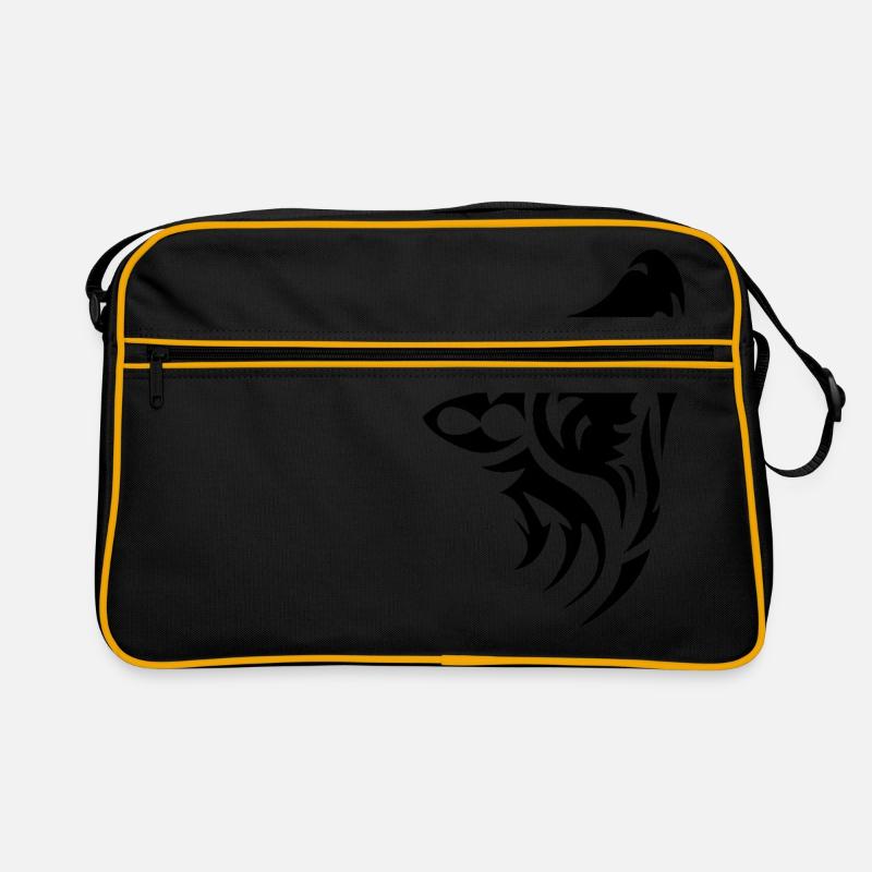 Tribal Wolf Retro Bag