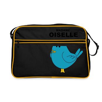 Madame Oiselle - Sac Retro - noir/or - Devant