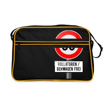 30 marcheur - Sac Retro - noir/or - Devant