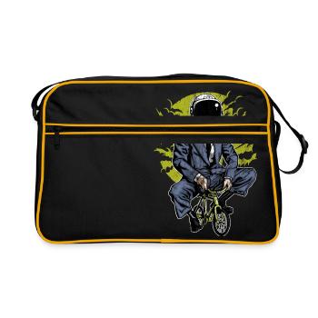 RENDRE LA LUNE - cadeau motard Astronautes - Sac Retro - noir/or - Devant