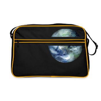Planète Terre - Sac Retro - noir/or - Devant