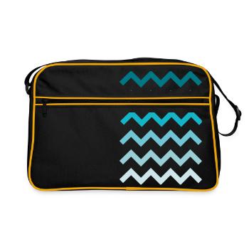 Waves Water Waves - Retro Bag - black/gold - Front