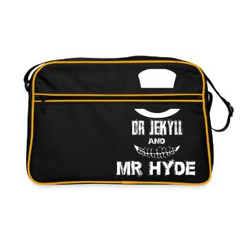 DR. JEKYLL - Retro Tasche - Schwarz/Gold - Vorne