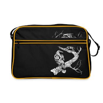 Huginn und Muninn SW - Sac Retro - noir/or - Devant