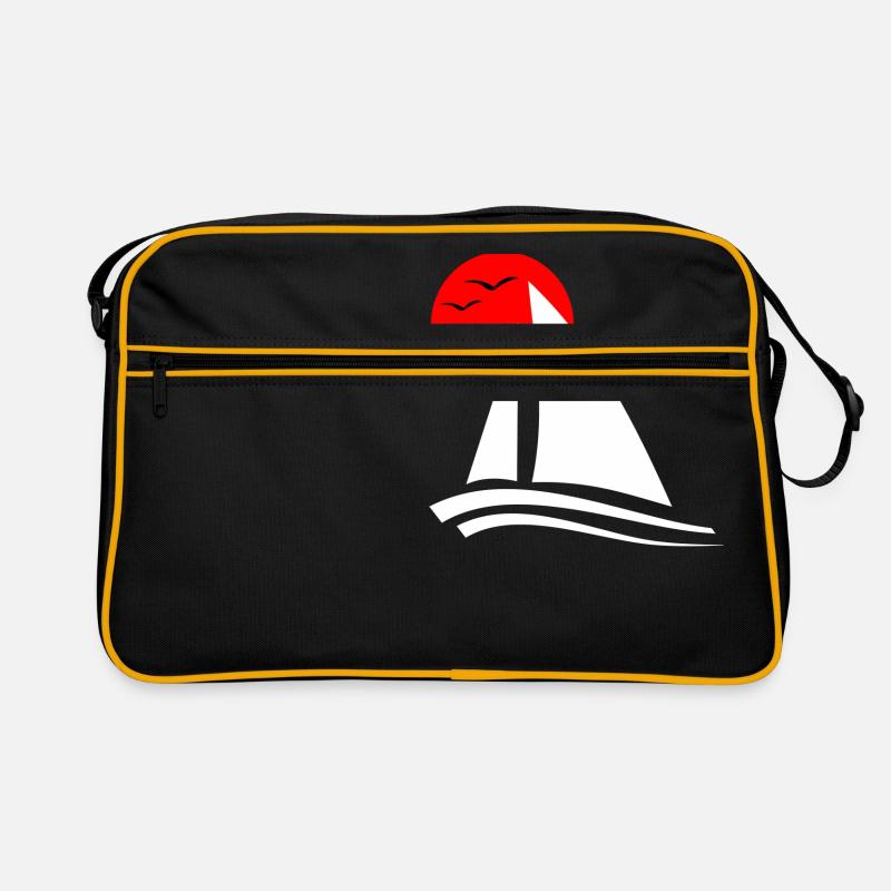 Sailing Black Retro Bag