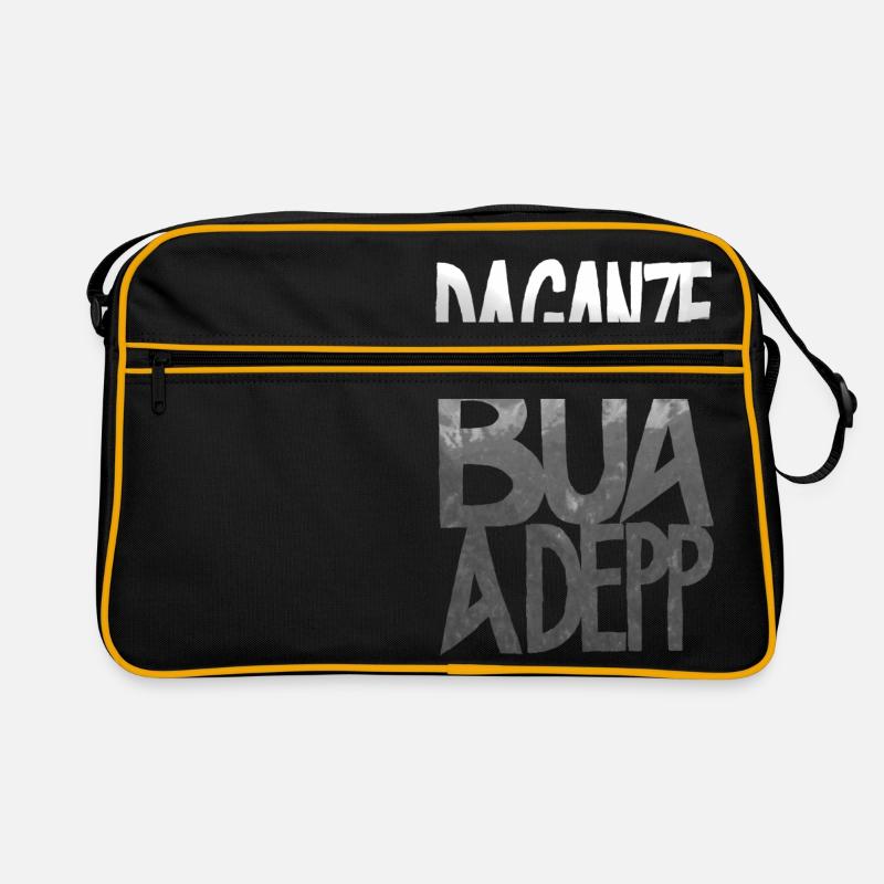 da ganze bua a depp-grey Retro Tasche
