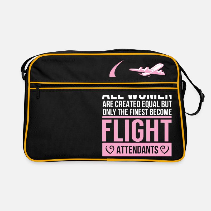 Flight attendant - Flugbegleiterin - Stewardess - Retro Tasche