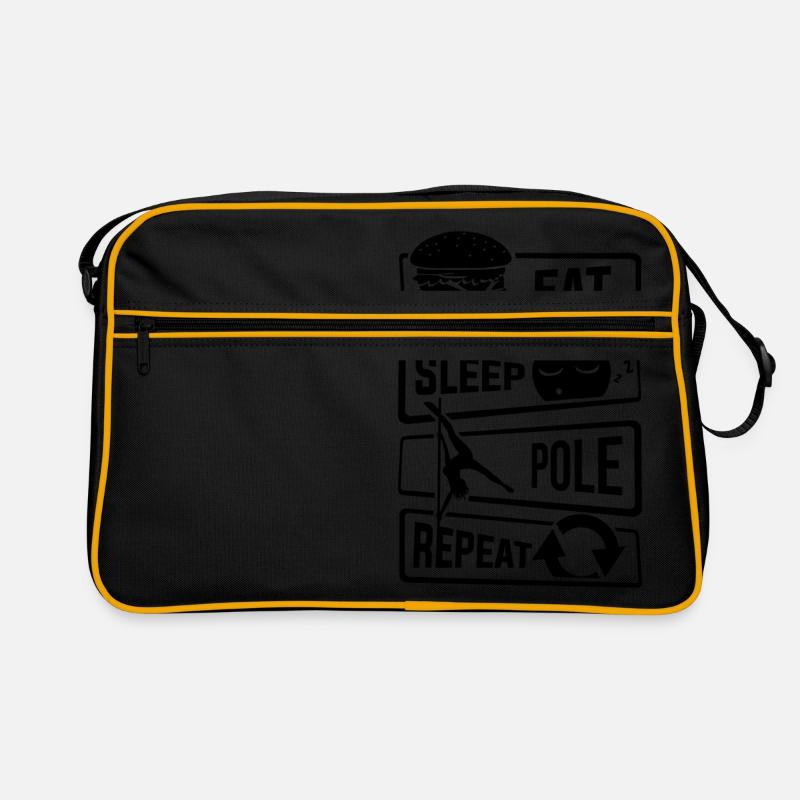 Eat Sleep Pole Dance Repeat - Dance Pole Dance Retro Bag