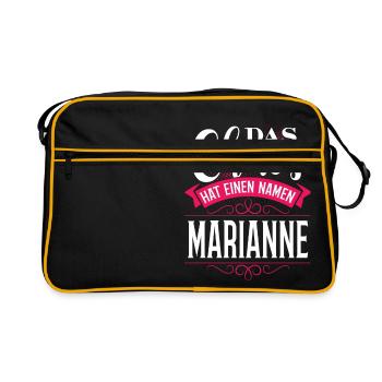 MARIANNE - Chaos - Retro Tasche - Schwarz/Gold - Vorne