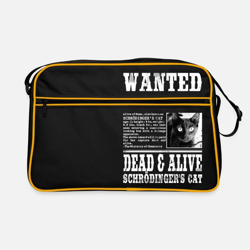 Wanted: Schrödinger's Cat - Dead & Alive Retro Tasche